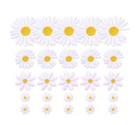 Lot de 30 écussons thermocollants à coudre ou à coudre - 3 styles - 5 tailles - Pour vêtements, sacs, chaussures, chapeaux, vestes, jeans, t-shirts, pantalons