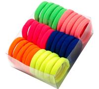 Lot de 30 élastiques à cheveux solides et flexibles, 4,5 cm, matière plastique flexible