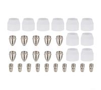 Lot de 30 électrodes de coupe plasma avec embout pour Amico Power pour APC-70HF 70A et torche avec options de 1,1 mm, 1,3 mm, 1,5 mm