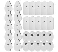 Lot de 30 électrodes TENS 5 x 10 mm - Électrodes Tens - Réutilisables - Pour soulager les muscles, les volants et les douleurs articulaires