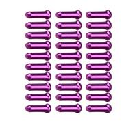 Lot de 30 embouts de câble de vélo pour vélo VTT vélo de route | Alliage d'aluminium, 30 pièces, 1,09 x 0,30 cm, pour câbles intérieurs de frein et dérailleur, empêche les rayures