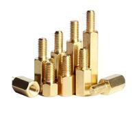 Lot de 30 entretoises hexagonales en laiton for carte mère, filetage métrique, M2, M2.5, M3, M4, M5, M6, mâles et femelles(8mm 30pcs,M5 (Thread 7mm))