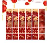 Lot de 30 enveloppes rouges pour le Nouvel An chinois, pour célébration du nouvel an, inauguration, anniversaire, mariage, fête