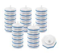 Lot de 30 éponges à récurer, papier pour cuvette de toilette | Têtes d'éponge réutilisables pour brosse WC, fournitures de nettoyage pour salle de bain, kit de démarrage de recharge de brosse WC