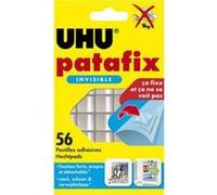 Lot de 30 Etuis de 56 pastilles Patafix adhésives double face, ultra fines et invisibles. Sans solvant ni acide G