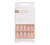 Lot de 30 faux ongles à presser au milieu en amande pour femmes et filles