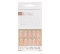 Lot de 30 faux ongles à presser au milieu en amande pour femmes et filles