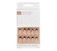 Lot de 30 faux ongles à presser au milieu en amande pour femmes et filles
