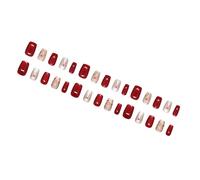 Lot de 30 faux ongles artificiels en forme de nœuds, œil de chat, couverture complète, en acrylique, pour réunions quotidiennes ou sociales