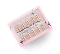 Lot de 30 faux ongles brillants à coller en forme d'amande - 15 tailles