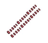 Lot de 30 faux ongles courts effet œil de chat pour fête ou usage quotidien