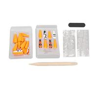 Lot de 30 faux ongles d'Halloween élégants à faire soi-même avec un design élégant pour les fêtes et la vie quotidienne. Matériau ABS avec outil à ongles (0070-CM10)
