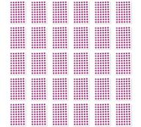 Lot de 30 feuilles d'autocollants de motivation éducative - 15 mm - Rose