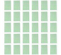 Lot de 30 feuilles d'autocollants de motivation éducative Vert 15 mm