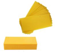 Lot de 30 Feuilles de Cire D'abeille 100% Pure Plaques de Cire D'abeille Cire Abeille Naturelle pour la Fabrication de Bougies et le Bricolage