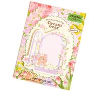 Lot de 30 feuilles de notes adhésives en forme d'ours de dessin animé - Petits blocs-notes pour bloc-notes - Pour carnet de notes, journal, planificateur, calendrier, autocollant créatif découpé