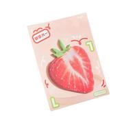 Lot de 30 feuilles de notes adhésives simples faciles à écrire - Série fruits artistiques