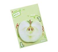 Lot de 30 feuilles de notes adhésives simples faciles à écrire - Série fruits artistiques