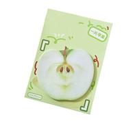 Lot de 30 feuilles de notes adhésives simples faciles à écrire - Série fruits artistiques