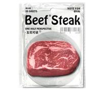 Lot de 30 feuilles de papier adhésif sur le thème des fruits et des légumes - Petit bloc-notes pour bureau et étude