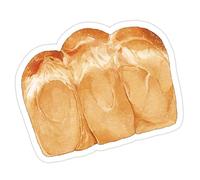 Lot de 30 feuilles de papier adhésif sur le thème du café et du pain - Petit bloc-notes pour bureau