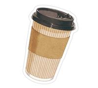 Lot de 30 feuilles de papier adhésif sur le thème du café et du pain - Petit bloc-notes pour bureau sur le thème du café