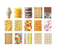 Lot de 30 feuilles de papier coloré sur le thème de la nourriture et des légumes pour planificateur, journal, scrapbooking, fabrication de cartes, projets d'artisanat, papier autocollant multifonction