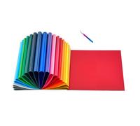 Lot de 30 Feuilles de Vinyle Thermocollant 30,48x30,48 cm-Duoku-Flex Multicolore Facile à Découper et Désherber-avec Accessoires