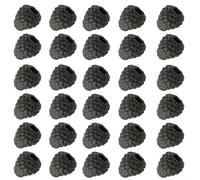 Lot de 30 framboises en plastique pour décoration de table d'intérieur, réception de mariage, présentation des aliments et accessoire photo (B)