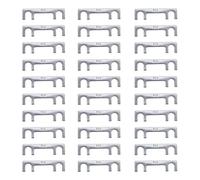 Lot de 30 fusibles plats pour voiture - 50 A - En alliage de zinc - Pour bougie de préchauffage diesel - Accessoires classiques de rechange pour voiture, camion, automobile - Ton argenté - 32 V CC