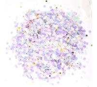 Lot de 30 g de confettis pastel de 1 cm, motif licorne arc-en-ciel, décoration de fête d'anniversaire, mariage, rose et bleu, vaisselle pour fête prénatale (1 multicolore)