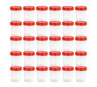 Lot de 30 gobelets à échantillons avec couvercles à visser - 120 ml - Pour échantillons d'urine - Pour la cuisine, le bricolage, la médecine, les échantillons d'urine