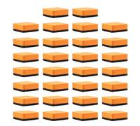 Lot de 30 gommes effaçables à sec avec tampon en feutre épais, effaceurs magnétiques pour tableau blanc, effaceurs à sec pour tableau noir, pour salle de classe, bureau, maison, orange