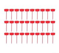 Lot de 30 grandes étiquettes en plastique pour plantes de jardin - 36 cm - Pour identification et décoration de jardin - Rouge