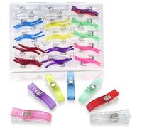 Lot de 30 Grandes Pinces à Coudre pour Tissu et matelassage, Pinces en Plastique KOLUPA pour Couture, Fournitures de matelassage, Outils d'artisanat, Accessoires de Couture Polyvalents