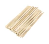 Lot de 30 Grands Bâtonnets en Bois de Bambou - 8 mm x 30 cm - Pour le Bricolage et Travaux Manuels