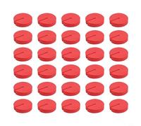 Lot de 30 hameçons de pêche avec housses de sécurité pour hameçons triples, protège les doigts et l'équipement des points, accessoire de pêche essentiel (rouge)
