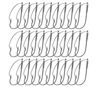 Lot de 30 hameçons de pêche sans mauvaises herbes Wackys bas de ligne de rechange anti-accrochage pour appâts souples Wackys Worm Long cou
