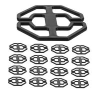 Lot de 30 Housses De Siège Auto en Plastique avec Clip De Verrouillage Fixation Fixe Accessoires De Remplacement Noir