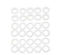 Lot de 30 œillets en plastique réglables en résine pour une utilisation à la main, intérieur 15 mm, extérieur 28 mm, substitut d'œillets métalliques autobloquants mâles et femelles (blanc)