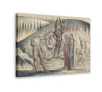 Lot de 30 impressions célèbres de William Blake The Schismatics And Sowers Of Discord - Décoration murale sur toile pour chambre à coucher, bureau, cuisine, cadre cadeau - 20 x