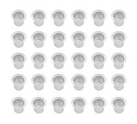 Lot de 30 inserts en aluminium résistant à la chaleur pour bougies coniques et bougies de table