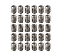 Lot de 30 inserts filetés M6 x 1 0 - Filetage intérieur M8 x 1 25 - Longueur du filetage extérieur : 10 mm - Écrou mâle femelle pour turbine à vapeur et machines industrielles