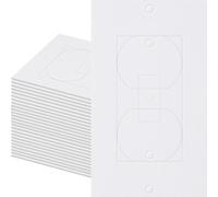 Lot de 30 isolateurs de sortie électrique, joint en mousse EVA pour mur, lumière, couvercle de prise d'interrupteur compatible avec les ouvertures de plaque murale à bascule duplex