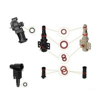 Lot de 30 joints d'étanchéité en silicone de rechange avec brosse de nettoyage, pour gaggia pour porte-filtre saeco machine à expresso, joint torique résistant à la chaleur, kit d'entretien noir