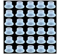 Lot de 30 joints d'étanchéité en silicone pour robinets - CuiCanfla - Anti-fuite - Bouchon en silicone anti-fuite pour valves triangulaires de robinet