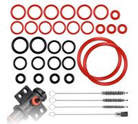 Lot de 30 joints d'étanchéité, joints toriques pour machine à café Saeco Philips - Pièces de rechange - Brosse de nettoyage incluse - Compatible avec valve de support - Valve à vapeur - Groupe