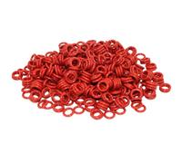 Lot de 30 joints toriques en silicone - Rondelle d'étanchéité ronde - 7 mm de diamètre extérieur - 4 mm de diamètre intérieur - 1,5 mm de largeur - Rouge