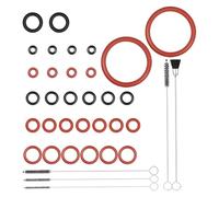 Lot de 30 Joints Toriques,Inclus 5 Brosses de Nettoyage,Kit d'Entretien pour Machines à Café Philips Saeco,Gaggia,Spidem Compatible avec Soupape de Support,Valve d'Écoulement et Groupe d'Infusion