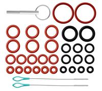 Lot de 30 joints toriques pour machine à café automatique, joints d'étanchéité, clé à tête ovale avec anneau de clé et 2 brosses de nettoyage, pour machine à café automatique